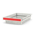Handle for baskets or trays, U type, red