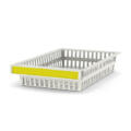 Handle for baskets or trays, U type, yellow