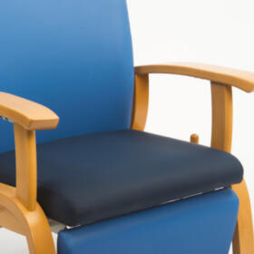 Pressure care seat cushion, dark blue