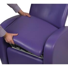 Easy - removable seat cushion