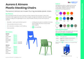 Aurora Atmore Plastic Stacking Chair