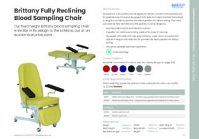Brittany Fully Reclining Blood Sampling Chair