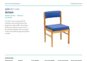 CA3181 Arran Patient Chair Product Datasheet
