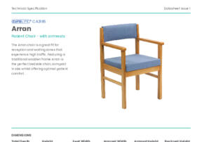 CA3185 Arran Patient Chair Product Datasheet