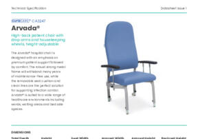 CA3247 Arvada Patient Chair Product Datasheet compressed