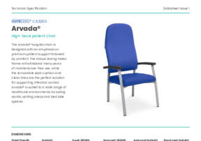 CA3250 Arvada Patient Chair Product Datasheet compressed