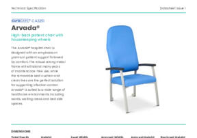 CA3251 Arvada Patient Chair Product Datasheet compressed