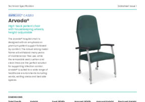 CA3253 Arvada Patient Chair Product Datasheet compressed