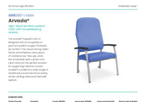 CA3258 Arvada Patient Chair Product Datasheet compressed