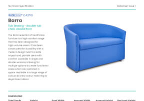 CA3710 Barra Tub Chair Product Datasheet