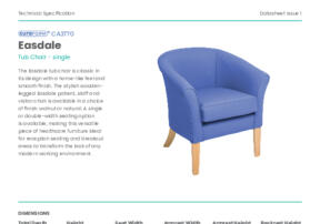 CA3770 Easdale Tub Chair Product Datasheet