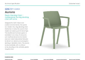 CA3803 Aurora Plastic Chair Product Datasheet