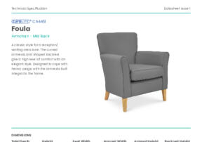 CA4451 Foula Chair Product Datasheet