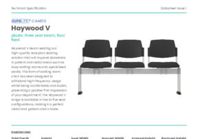 CA4870 Haywood V Beam Seating Product Datasheet
