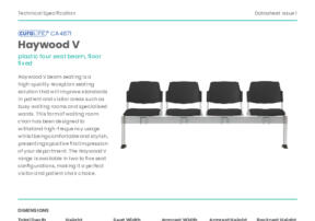 CA4871 Haywood V Beam Seating Product Datasheet