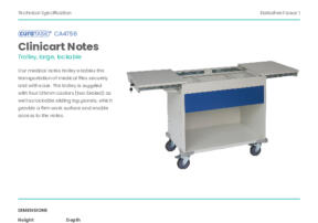 Clini Cart Notes Large CA4756 Product Datasheet Issue 1 V1
