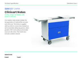 Clini Cart Notes Large CA4758 Product Datasheet Issue 1 V1