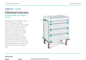Clini Cart Secure CA4064 Product Datasheet Issue 1 V1