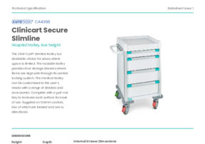 Clini Cart Secure Slimline CA4366 Product Datasheet Issue 1 V1