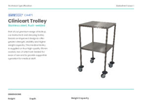 Clini Cart Trolley Flush Welded CA4171 Issue 1 V1