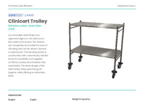 Clini Cart Trolley Reversible Shelf CA4187 Issue 1 V1