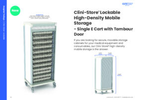 Clini Store Lockable High Density Mobile Storage Single E TD