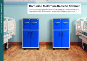 Dominica Melamine Bedside Cabinet