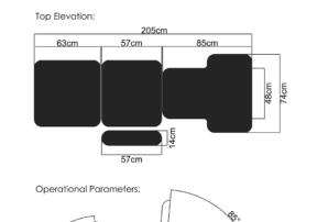 Echo couch dimensions