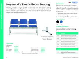 Haywood V Plastic Beam Seating