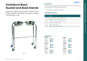 Kickabout Bowl Bucket and Bowl Stands