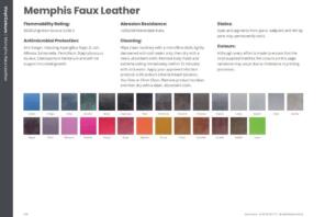 Memphis Faux Leather Vinyl Colours